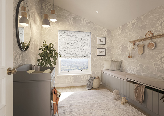 Wild West, Mono - Twist&Fit Roman Blind - Image 6